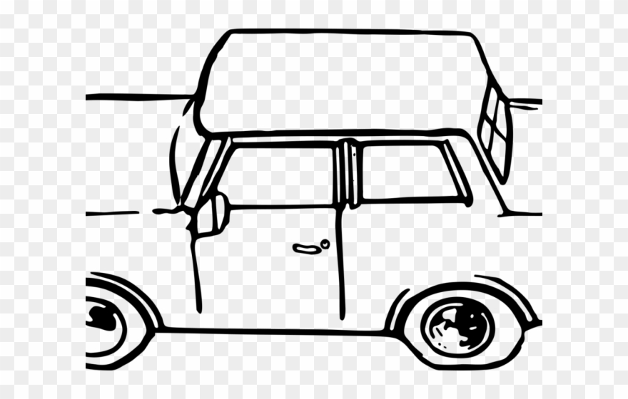 Volkswagen Clipart Line Car - Png Download
