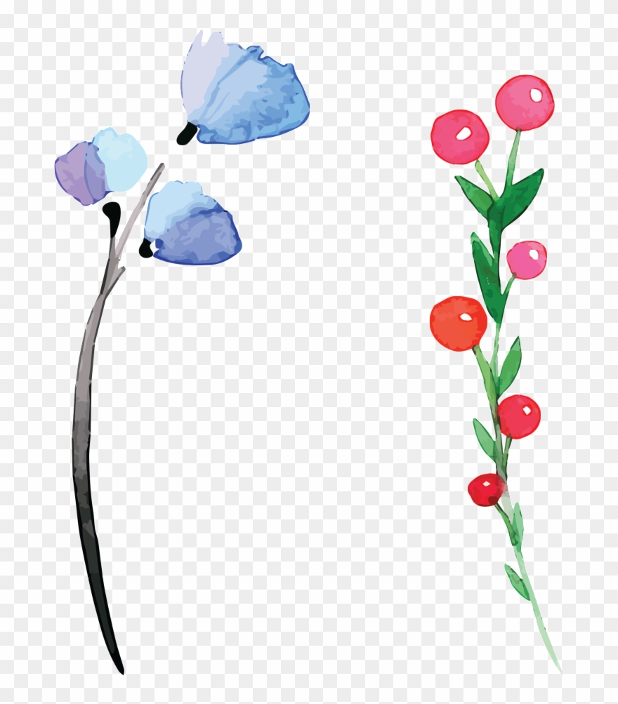 Beautiful Blue Flowers Hd Png Fruit Clipart