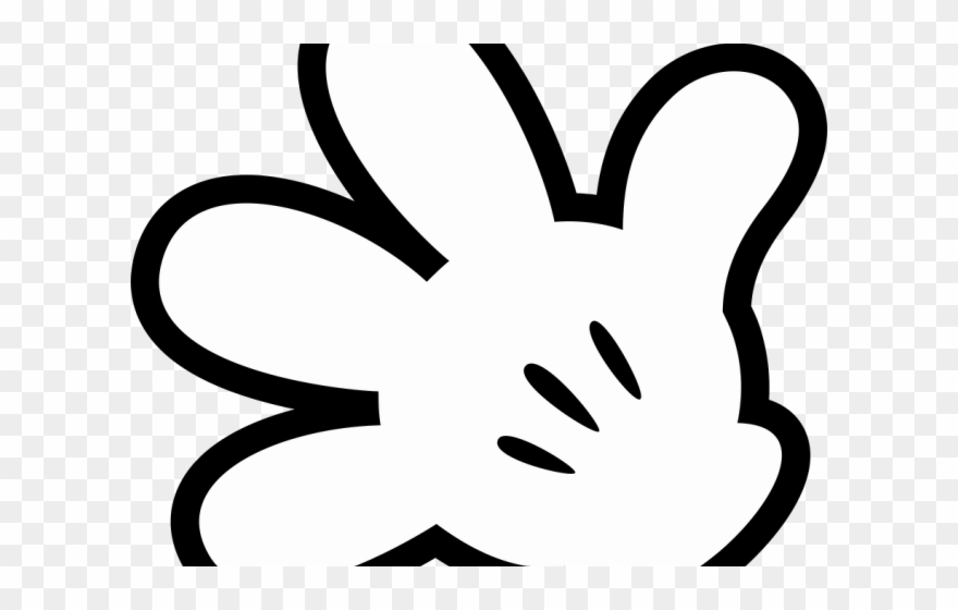 Minnie Mouse Clipart Glove - Png Download