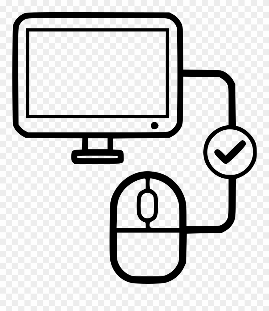 Screen Checked Computer Mouse Desktop Monitor Comments Clipart