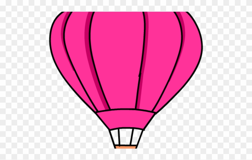 Hot Air Balloon Clipart Pink - Png Download