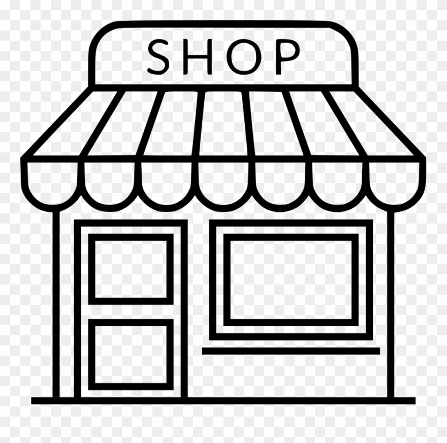 Outline E Commerce Shop Comments Clipart