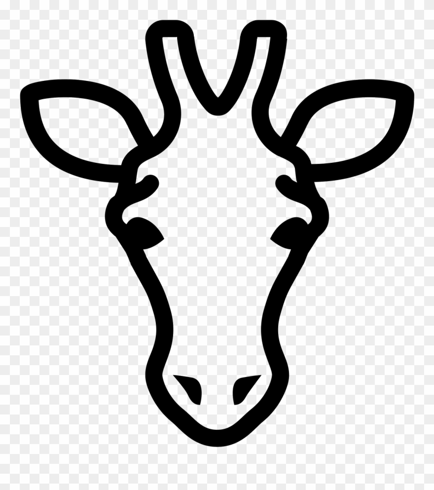 Giraffe Icon In Iphone Style Clipart