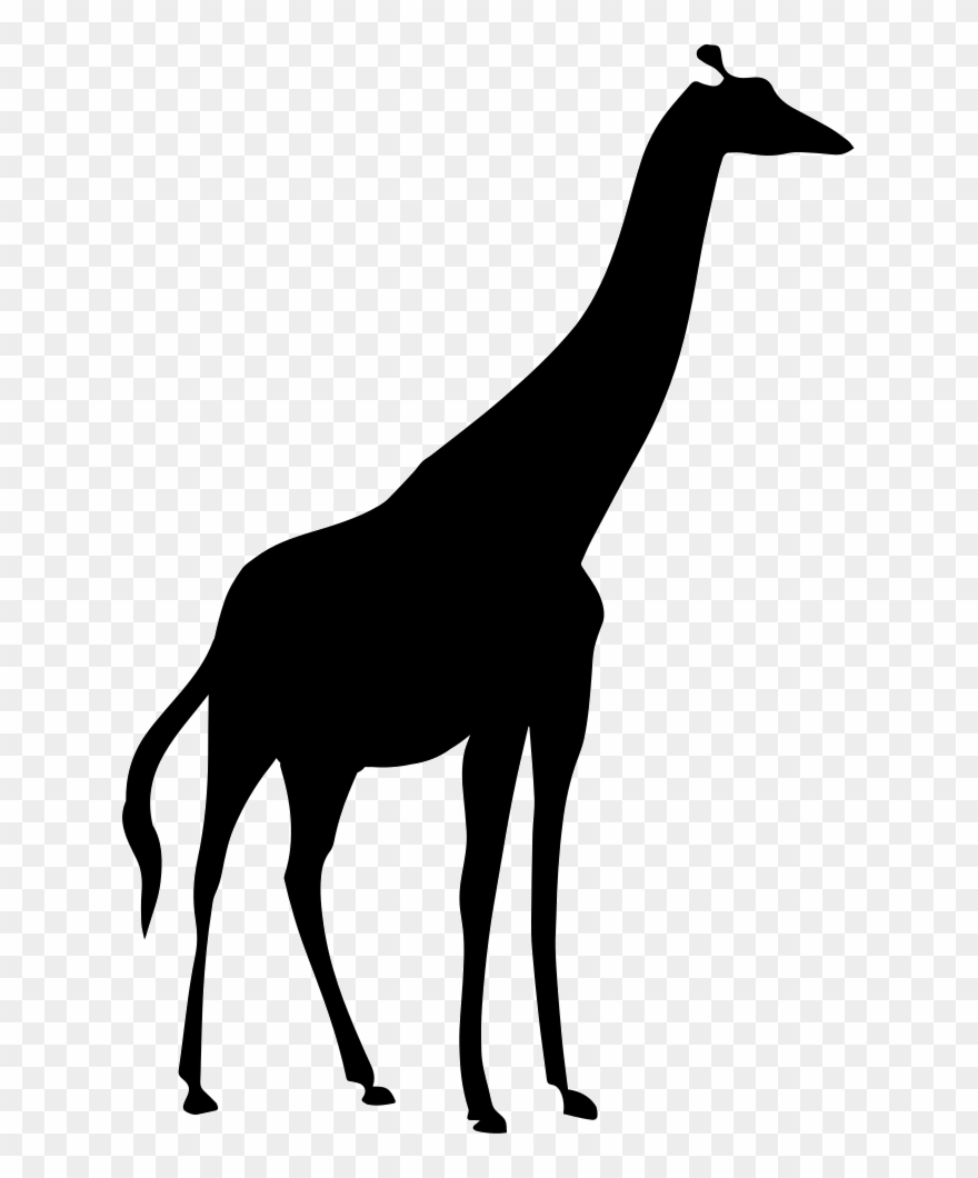 Giraffe Silhouette Comments Clipart
