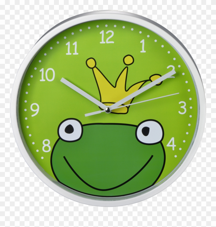 "frog Prince" Children's Wall Clock, Silent Clipart