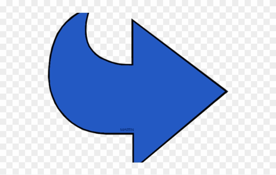 Right Clipart Blue Arrow - Png Download