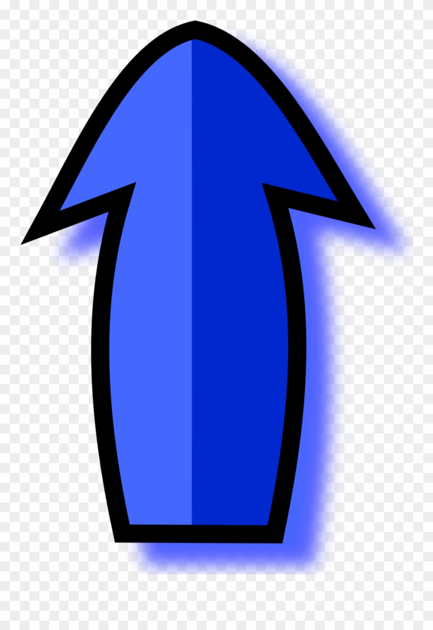 Illustration Of A Blue Arrow Clipart