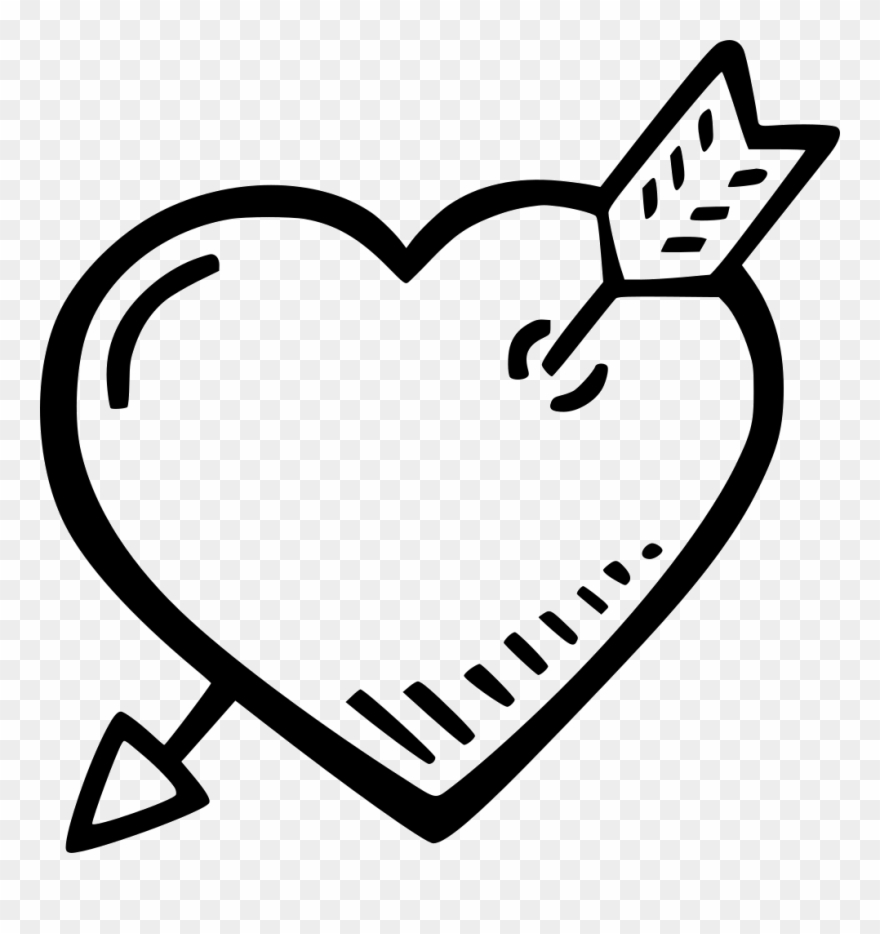 Heart And Arrow Comments Clipart