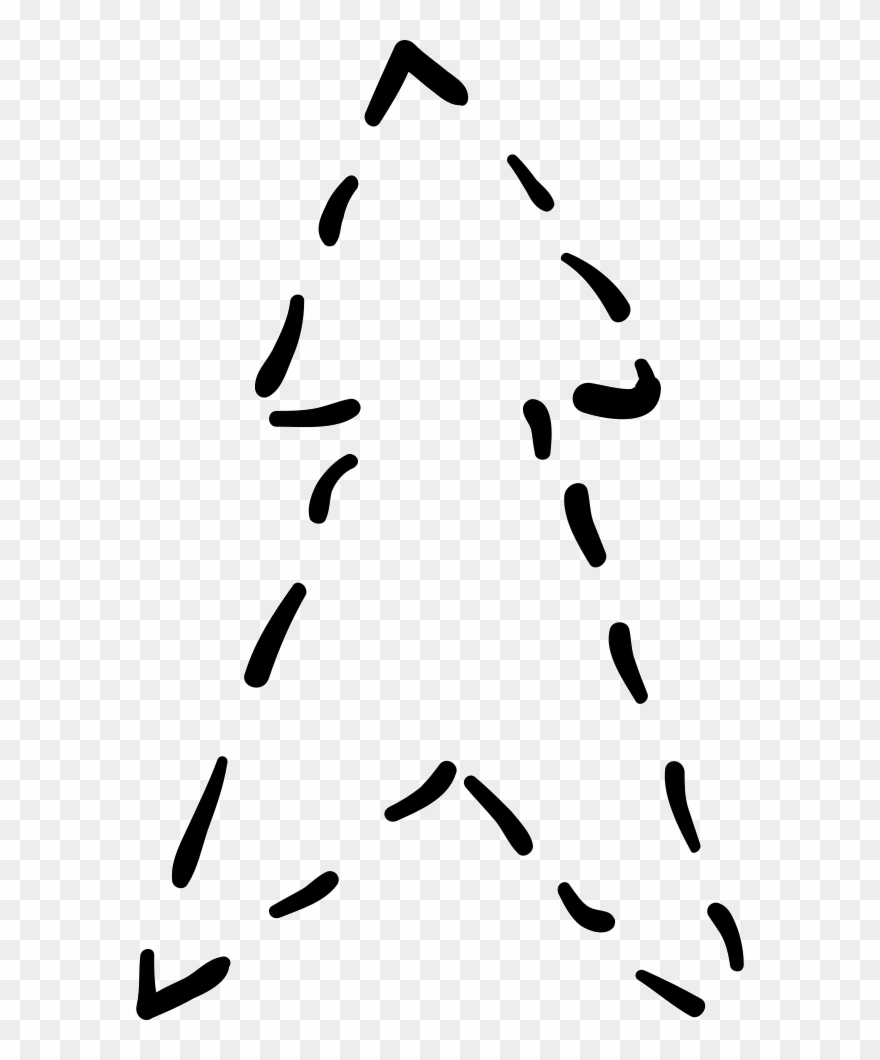 Up Arrow With Broken Lines Comments Clipart