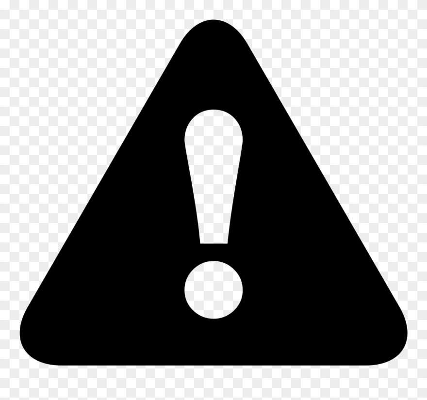 It's An Exclamation Point Drawn Inside Of An Equilateral Clipart