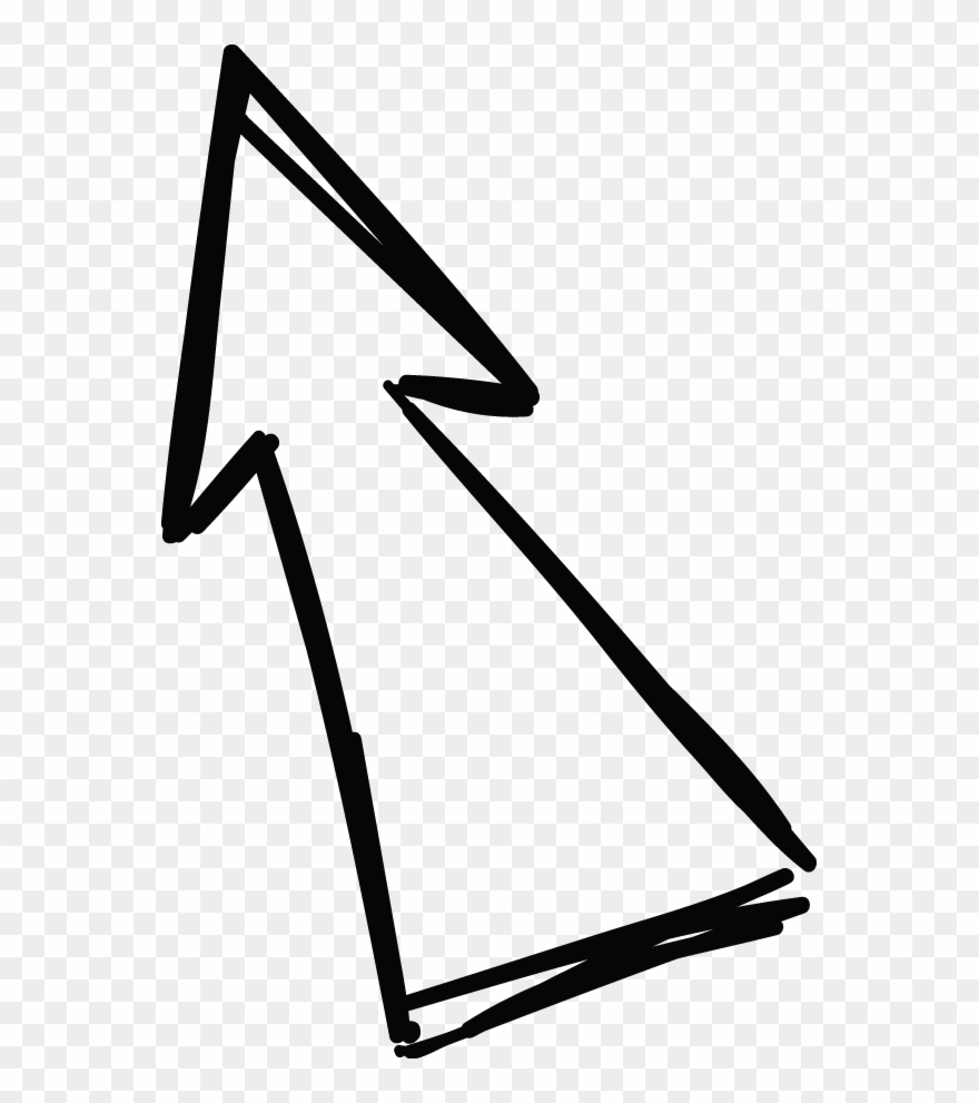 Double Line Arrow Doodle Clipart