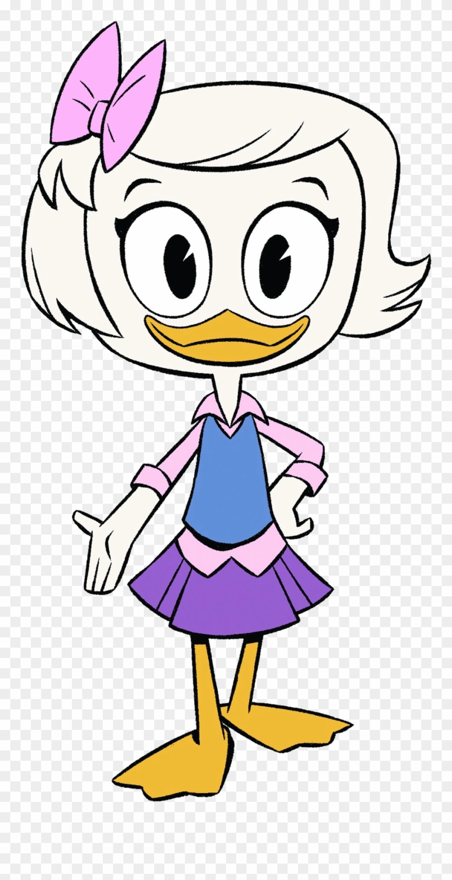 Drawn Donald Duck Girl Clipart