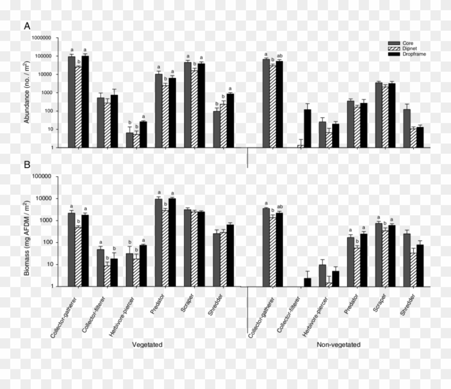 Mean Macroinvertebrate Abundance And Biomass (b) ( Clipart