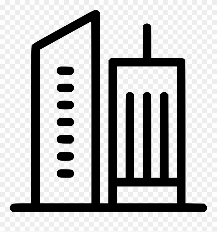 City Skyscraper Flat Comments Clipart