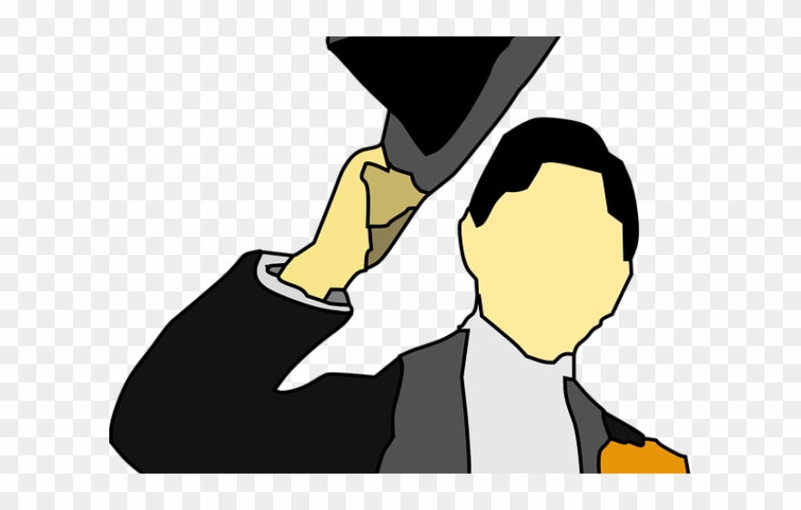 Other Clipart Hat Off - Png Download