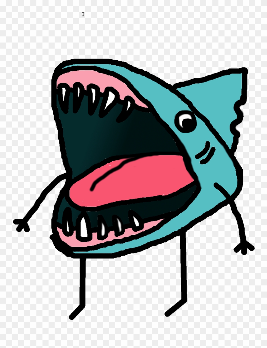Drawing Shark Open Mouth Clipart