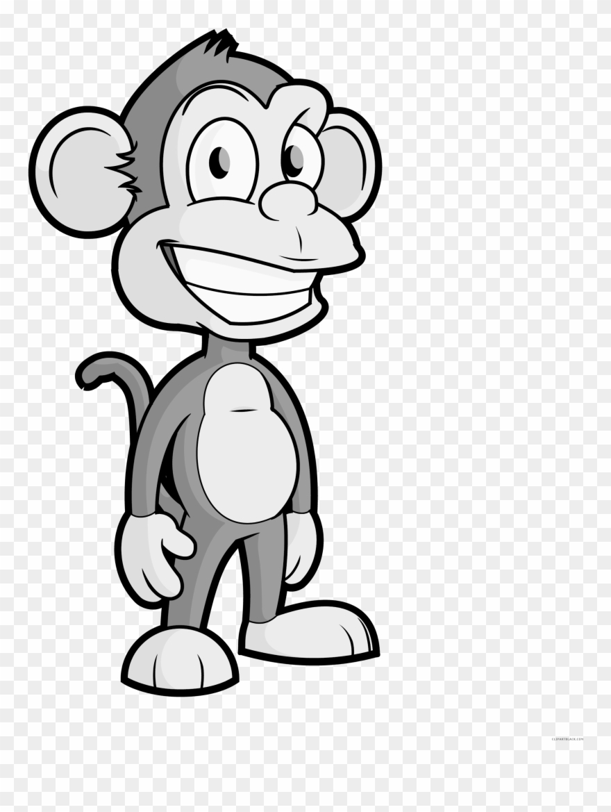 Cartoon Monkey Clipart - Png Download