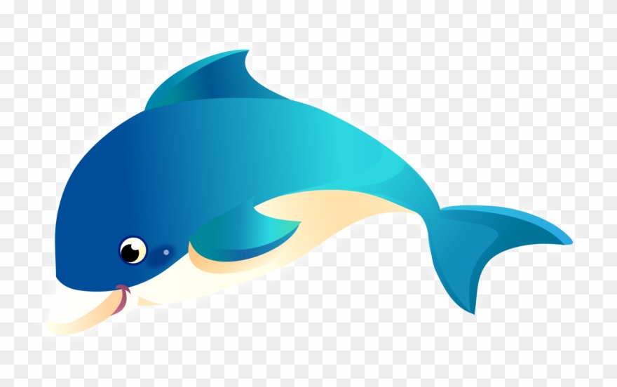 Dolphin Clip Art Cartoon Fish Transprent Png Transparent Png