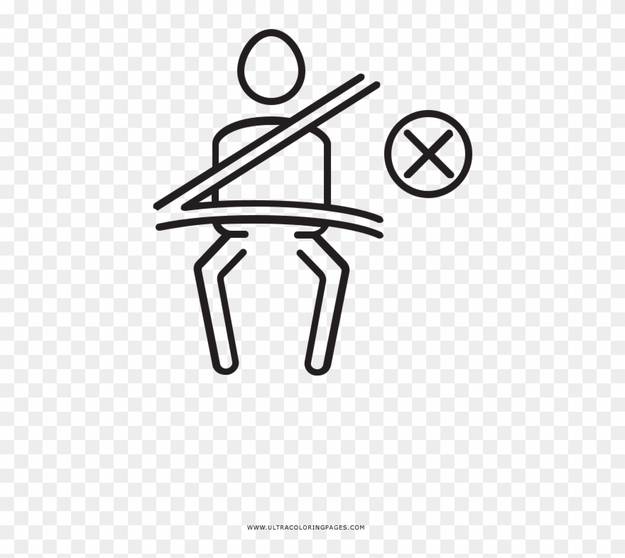 Seat Belt Coloring Page Clipart