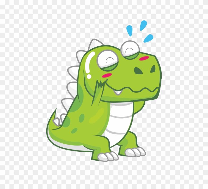 Excited Little Dyno Clipart