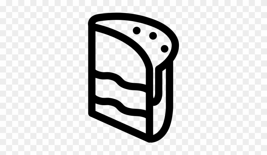 Piece Of Easter Cake Rubber Stamp Clipart