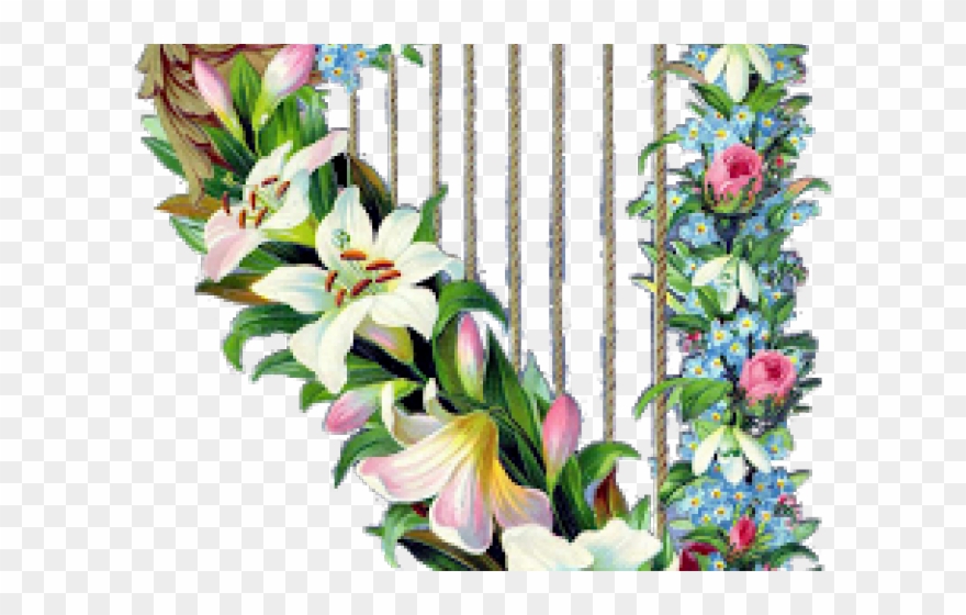 Vintage Flower Clipart Ephemera - Png Download