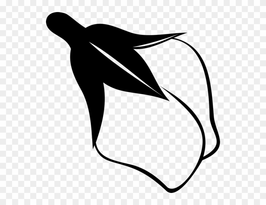 Rubber Stamp Flower Leaf Clipart