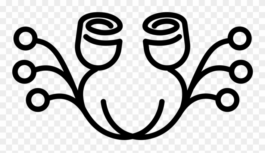 Rose Buds Symmetric Floral Design Comments Clipart