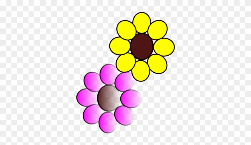 Yellow Floral Bouquets Flower Red Purple Clipart