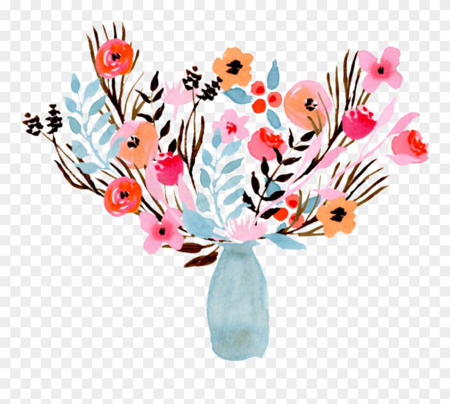 Free Png Download Flower Vase Water Colour Png Images Clipart