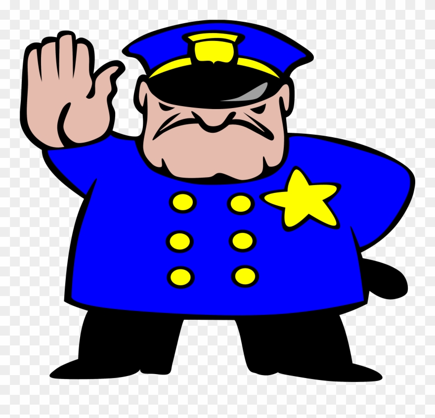 Cartoon Security Guard Clipart - Png Download
