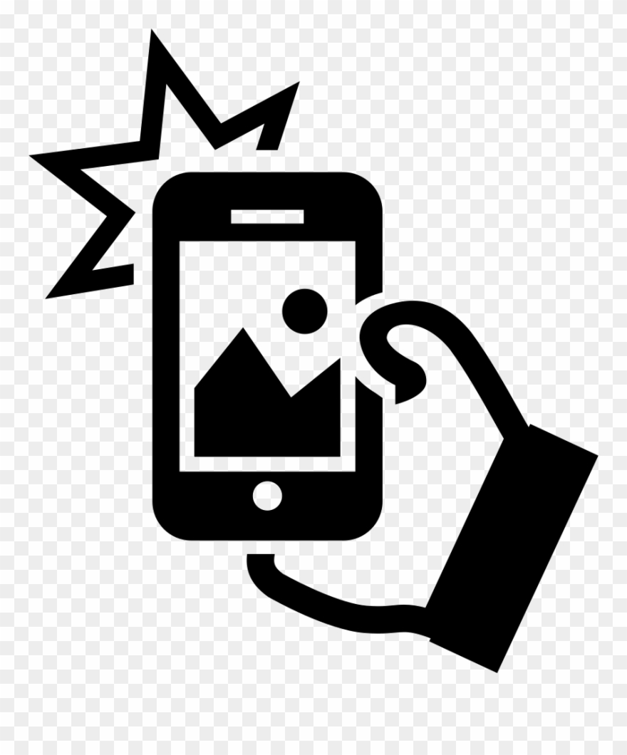Taking A Selfie Svg Png Icon Free Download 18949 Phone Clipart