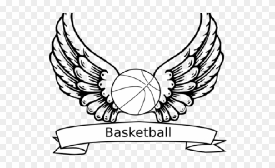 Wings Tattoos Clipart Basketball - Png Download