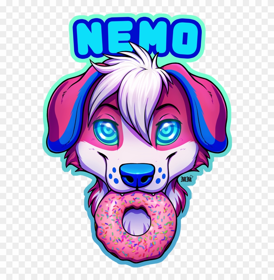 Nemo Chomp Badge Clipart