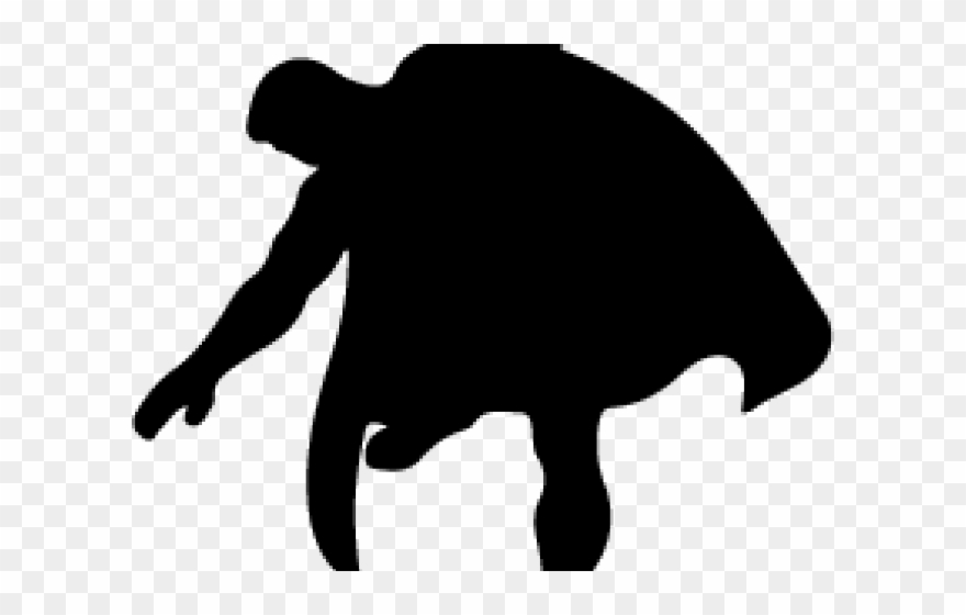 Superman Clipart Silhouette - Png Download