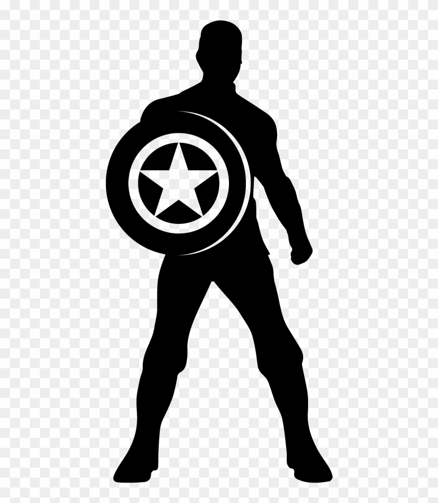 Captain America - Macbook - C Clipart