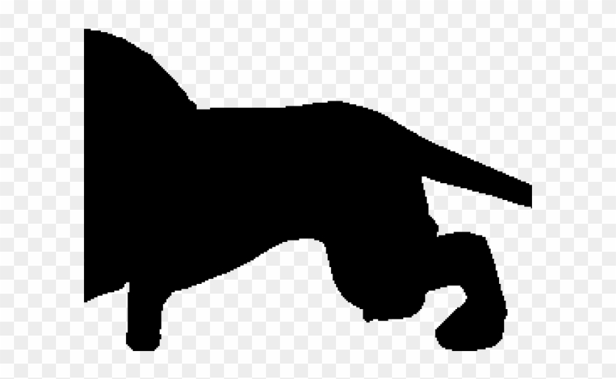 Silhouette Clipart Mountain Lion - Png Download