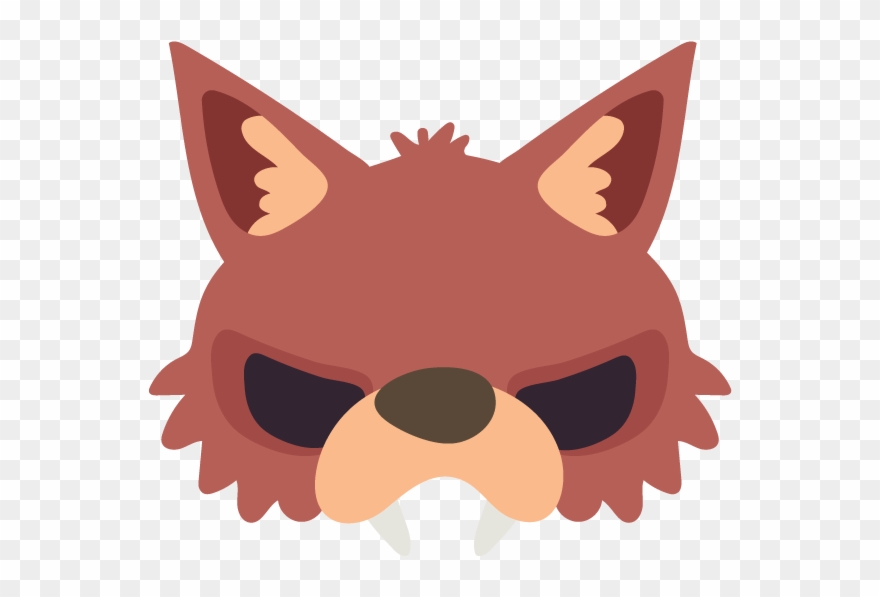 Creepy Werewolf Mask Clipart