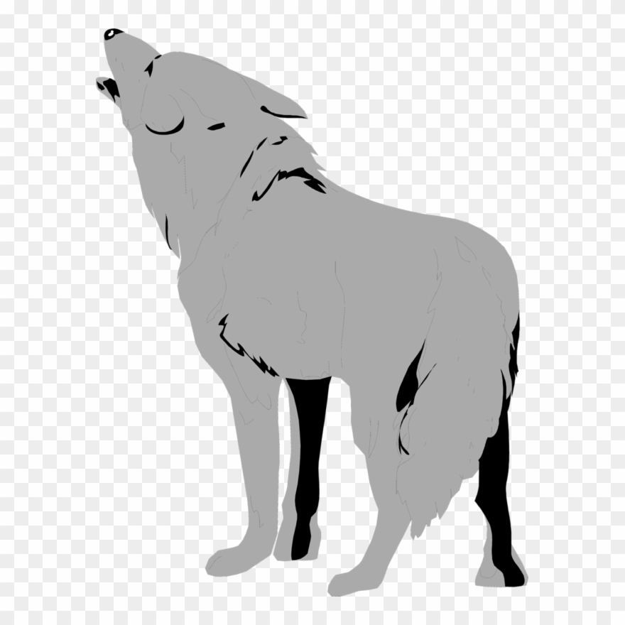See Here Wolf Clipart Black And White Free Download - Png Download