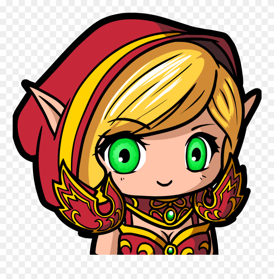 Blood Elf Sticker Clipart