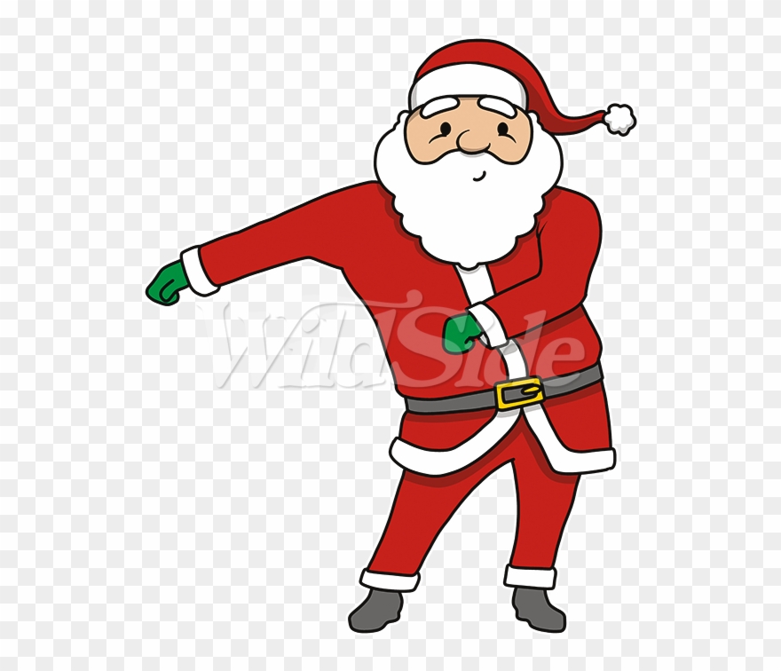 Santa Claus Floss Dance Clipart