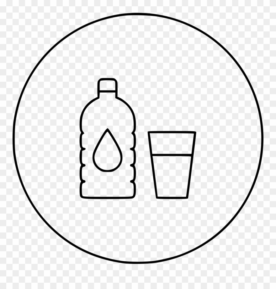 Water Bottle Glass Comments Clipart