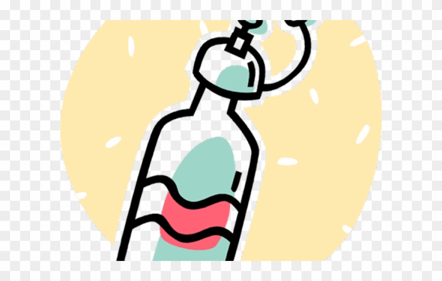 Yellow Clipart Water Bottle - Png Download