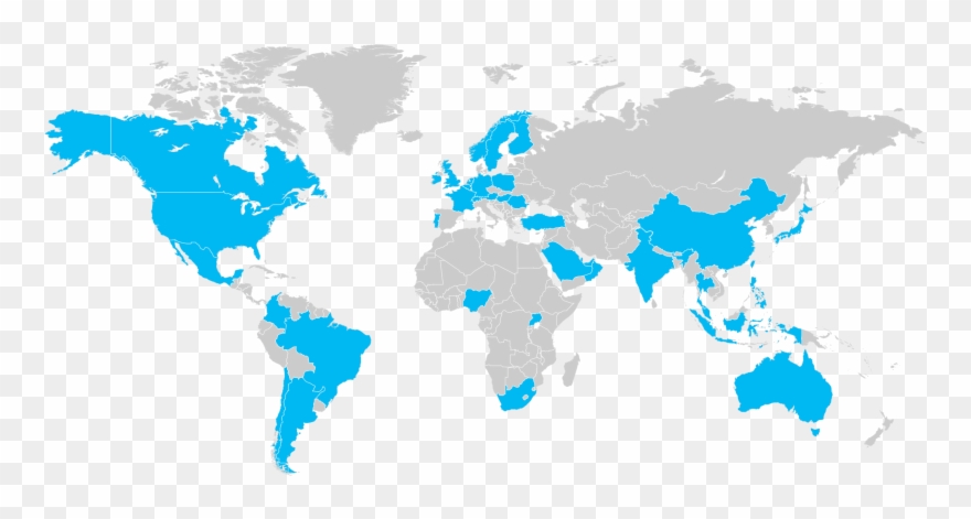 World Map Transparent Clipart