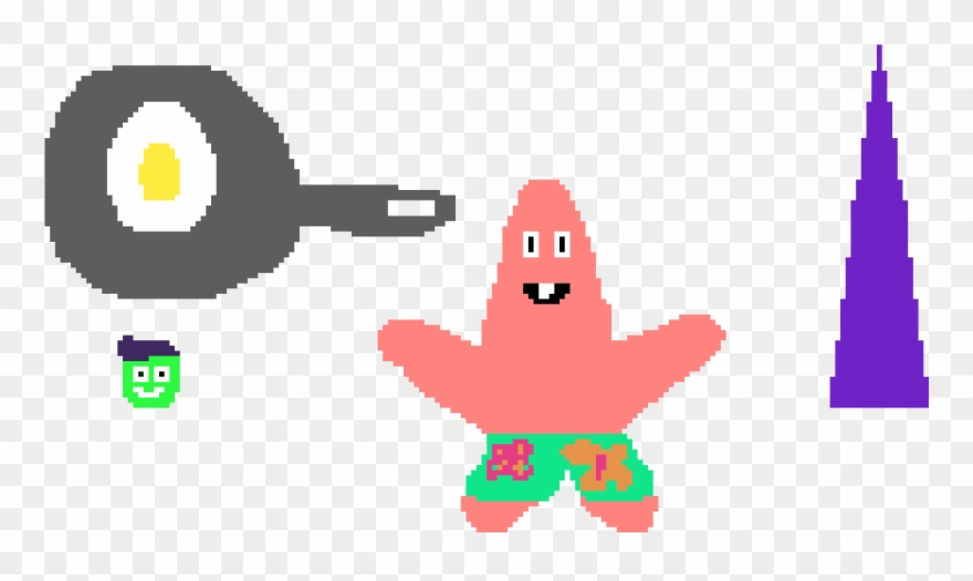 Mans, Pans, And Patrick Star Clipart