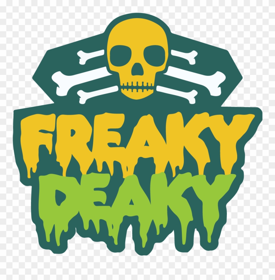 Pin Skull & Bones Freaky Deaky Clipart