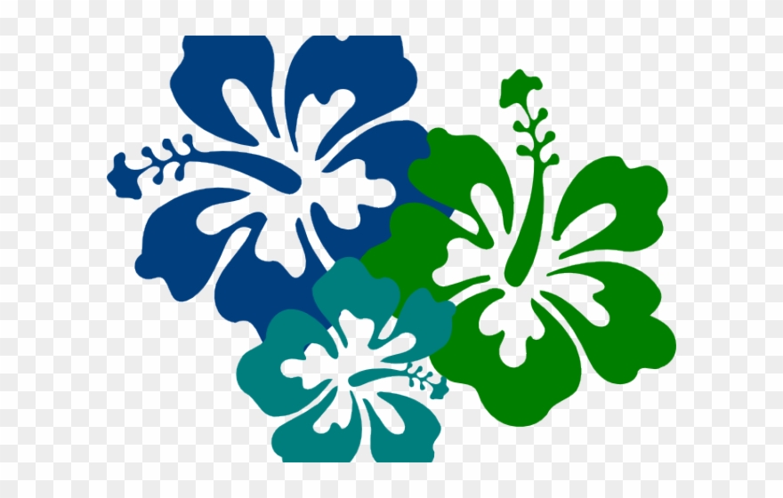 Hibiscus Clipart Teal - Png Download