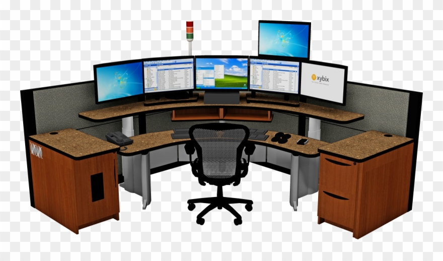 911 Police Dispatch Furniture Workstations Xybix Inc Clipart