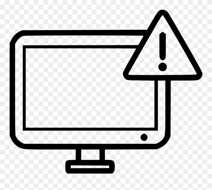 Screen Warning Computer Desktop Monitor Alert Comments Clipart