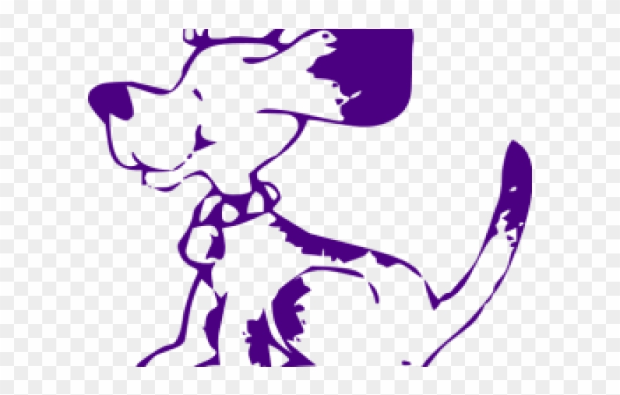Indigo Clipart Purple Dog - Png Download